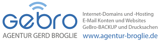 AGENTUR BROGLIE - Hosting Domains EMail Websites Backup Drucksachen